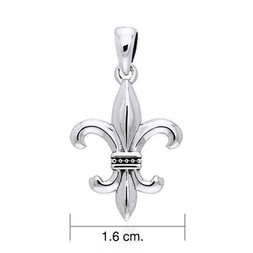 Fleur de Lis Silver Pendant TPD741 - Jewelry